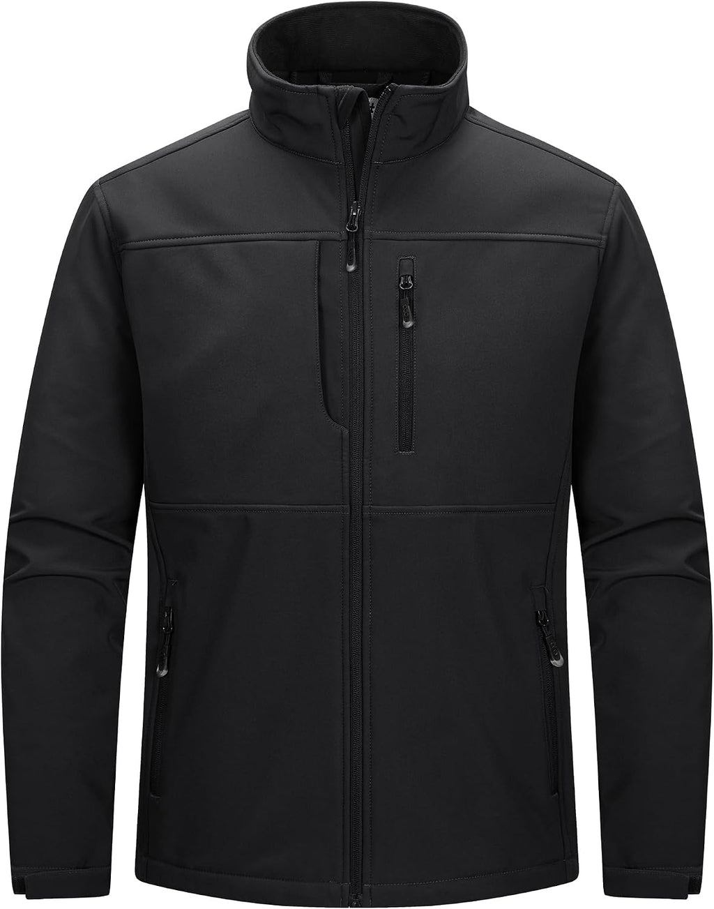 Men's Lightweight Softshell Jacket Warm Fleece Lined Windbreaker Waterproof Soft Shell for Outdoor Hiking