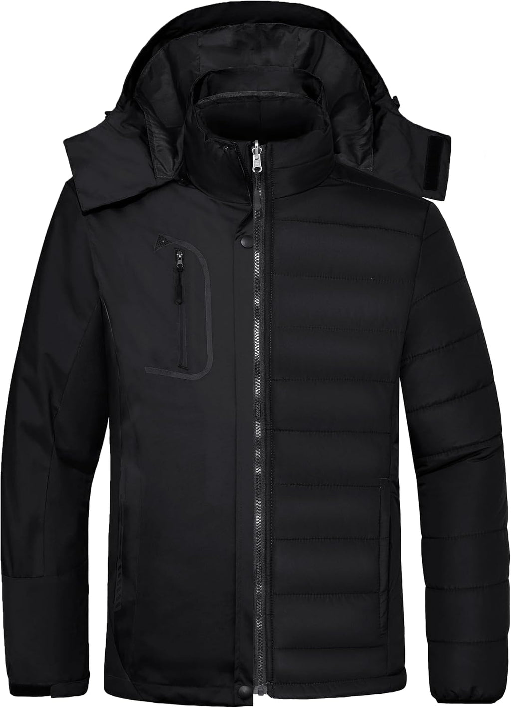 Men's 3 in 1 Waterproof Ski Jacket Warm Winter Snow Coat Puffer Rain Jacket