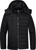 Men's 3 in 1 Waterproof Ski Jacket Warm Winter Snow Coat Puffer Rain Jacket