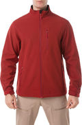 Men's Softshell Jacket Fleece Lined Windbreaker,Lightweight Water Resistant Winter Coat