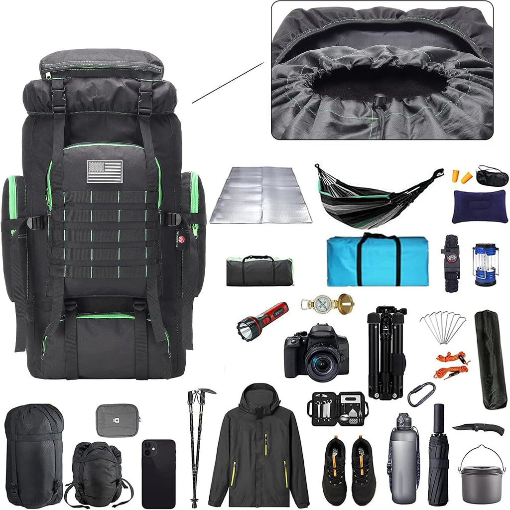 Hiking Backpack for Men 70L/100L Camping Backpack Military Rucksack  3  for Climbing