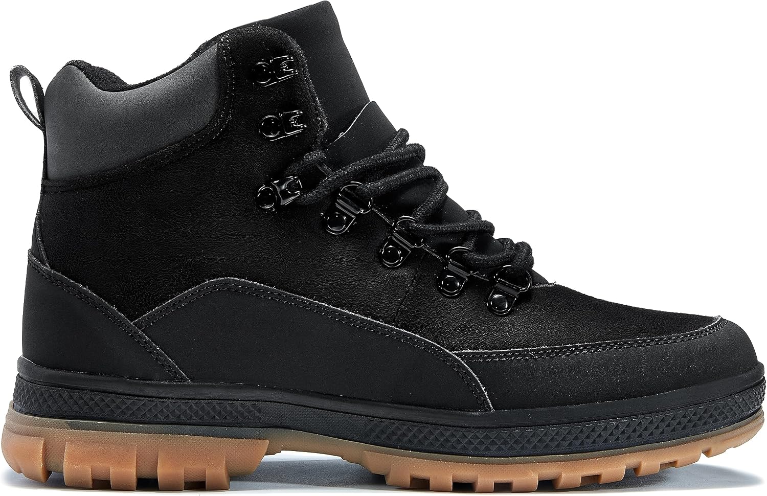 Men's Hiking Boots, Lightweight Waterproof Boots, Plush Lined, Non-Slip, Warm Shoes