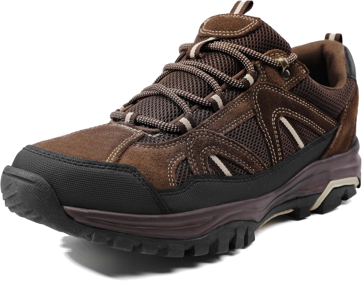 men Hiking Shoes Lightweight Breathable Anti-Slip Low Top Trainers for Trekking Trailing Outdoor Camping Walking