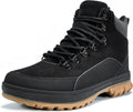Men's Hiking Boots, Lightweight Waterproof Boots, Plush Lined, Non-Slip, Warm Shoes